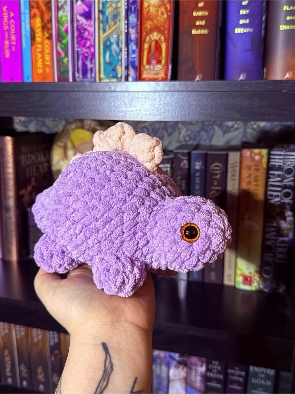 Crochet Stegosaurus Plushie